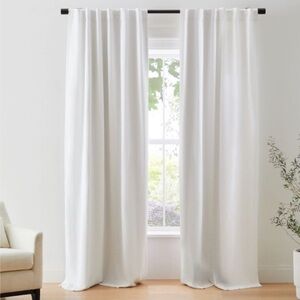 West elm Linen curtain blackout one panel 72” x 92”